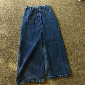 TOMMY HILFIGER LONG JEAN SKIRT!